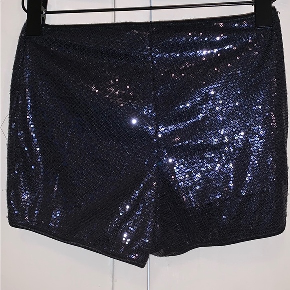 Forever 21 Midnight Sequined Shorts - Picture 2 of 2